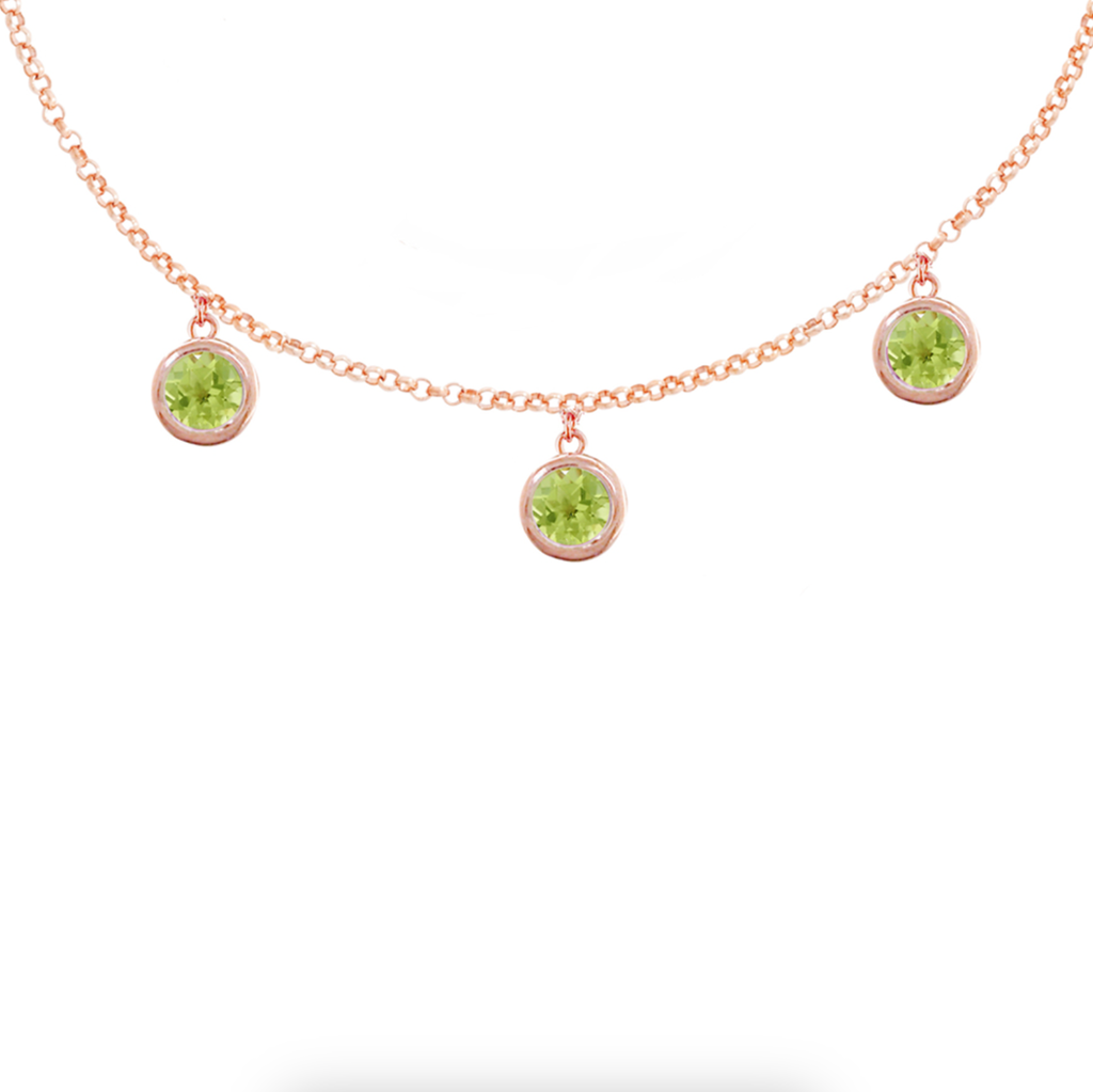 Peridot Dew Drop Necklace