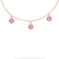 Pink Tourmaline Dew Drop Necklace