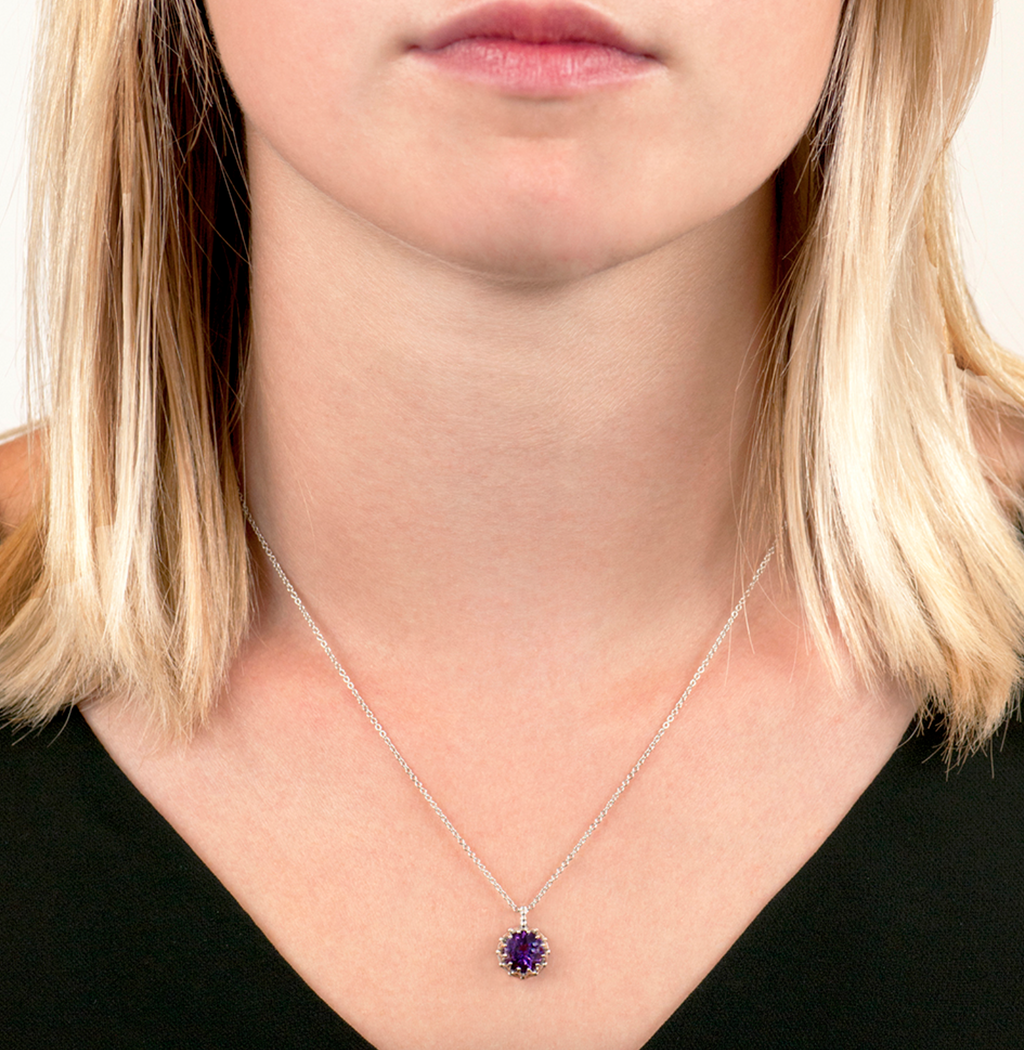 Amethyst Coronation Pendant Necklace