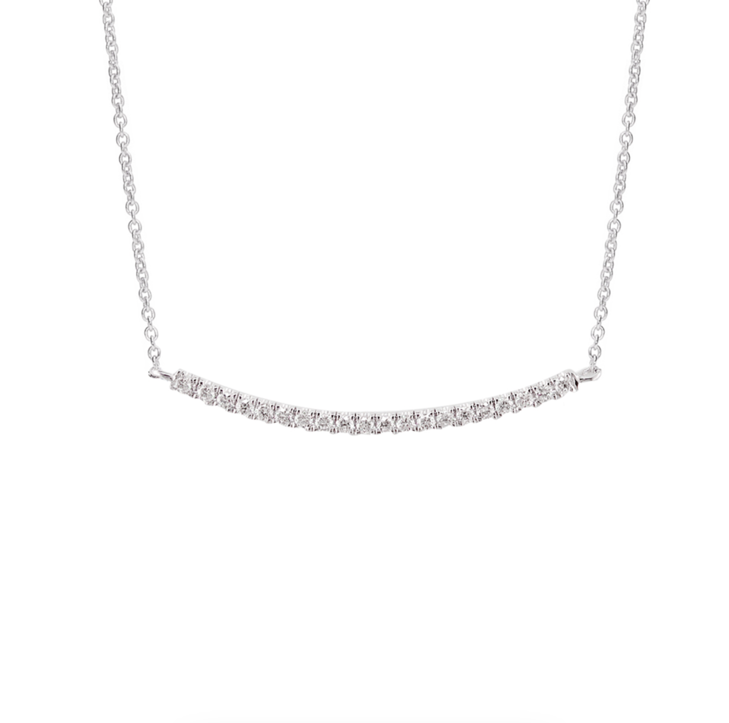 Diamond Bar Necklace