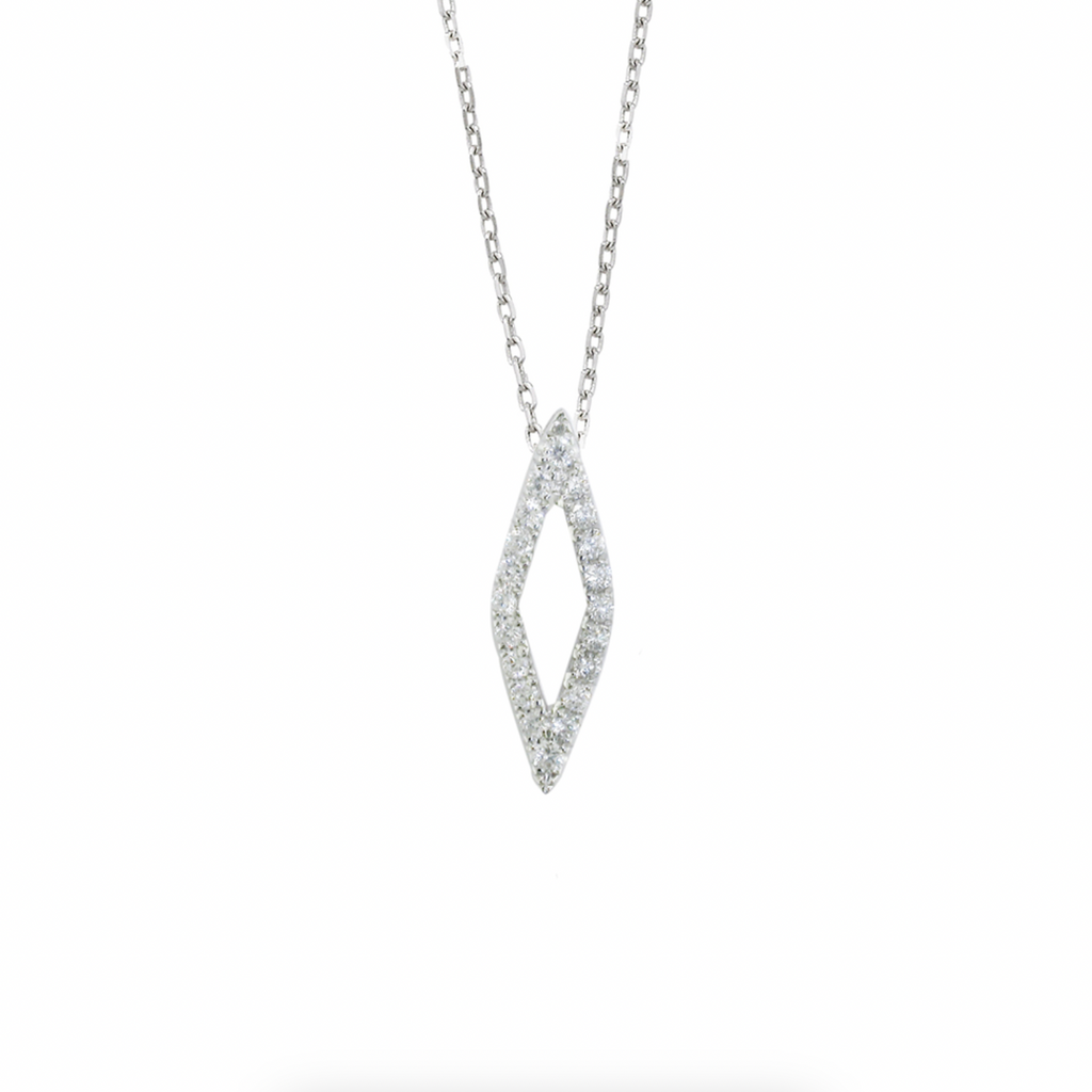 Diamond Geo Pendant Necklace