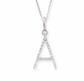 Diamond Initial A Pendant Necklace